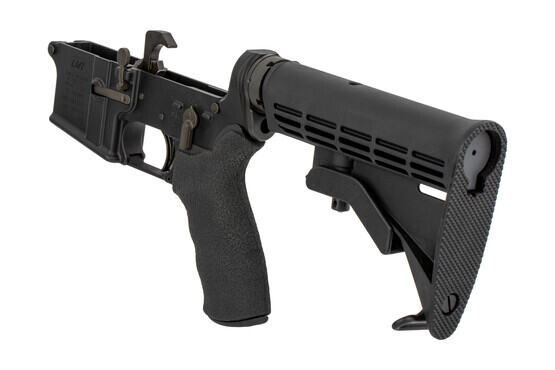 The Lewis Machine and Tool Complete AR15 lower features a mil-spec parts kit